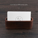 Desktop Name Card Organizer Wooden Box Business Card Holder Wood Credit Car