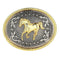 Engraved Animal Horse Oval Cowboy Belt Buckle Rodeo Mens Fashion Jewelry