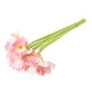 Artificial PU  Flowers Wedding Bouquet Home Decor Pink 10 Stems 32cm