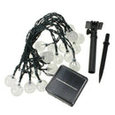 20 LED 4.8M Crystal Ball Solar Powered Outdoor Fairy String Lights for Gard