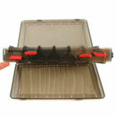 Fishing Double-side Bait Box PP 18.5x27.5x5cm 14 space Plastic Storage Box