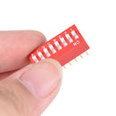 35PCS Dip Switch Kit 1 2 3 4 5 6 8 Way Toggle Switch Red Snap Switches Each  OZ