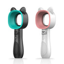 Usb Handhold Mini Cooler Fan Rechargeable Portable Leafless Fan (Black)