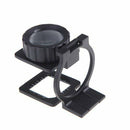 20X Foldable Magnifier Stand Measure Scale Loupe Magnifying Glass Portable