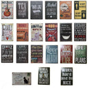 Metal Tin Slogan Sign Pub Home Poster Plaque Cafe Wall Door Hanging Plate 86