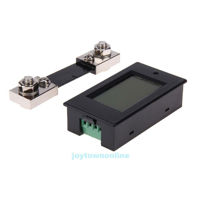 100A DC Digital Watt KWH Current Power Energy Meter Ammeter Voltmeter 7-100