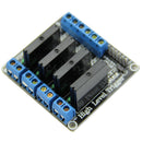 1pcs 5V DC 4 Channel SSR 2A Solid-State Relay module High Level for arduino New