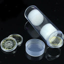10 Pieces Plastic Tube Coin/ Medicine Storage Display Container Tube Holders