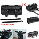 Motorcycle Handlebar Bar Bag Saddlebag Fork Roll Barrel Bag FOR Touring