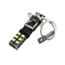 2Pieces H3 15W High Power Fog Driving DRL LED Light Bulb Lamp Bright White Plug