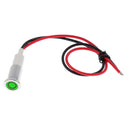 12V 10mm Green LED Indicator Lamp Light Dash Panel for Car Truck Motorcycle