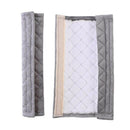 2 Piece Car Belt Pad Belt Protector Seat Belt Protector (Gray)