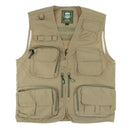 Men Multi Pocket Waistcoat Fishing Vest Photography Work Camera Vest 4XL with