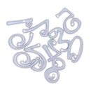10pcs Number Metal Cutting Die DIY Photo Album Scrapbook Embossing Stencils