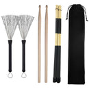 Rods Drumsticks Drum Wire Brushes Drum Brushes Retractable Brushes Drumstic F9C2
