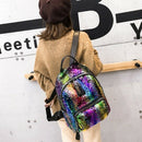 Sequins Bling Teen Small Backpack Girl Travel Shoulder Bag Female Sequins C