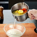 10x15cm Stainless Steel Oil Soup Separator Strainer Kitchen Pot Cook Q4M4