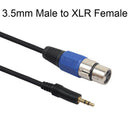 1.5 Meter Wearable 3.5 mm Jack Male to XLR Female Stereo Audio Cable Cord for