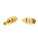 2Pcs SMAJ-MCXK RF Connector Adapter, SMA Male Plug to MCX Female Jack Straight