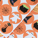 120pcs Halloween Sealing Stickers Pumpkin Ghost Witch Labels DIY Gift Stick ME