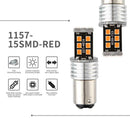 One Pair 1157 15SMD 2835 LED Auto Bulb Car Brake Lamp Turn Signal Light