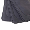 5 Layers Stay Dry Bamboo Charcoal Fleece Baby Cloth Diaper Inserts, Absorbe M6V7