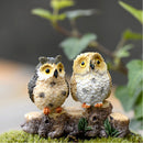 4 Pcs Garden Owl Moss Terrarium Desktop Decors Craft Bonsai Animals MiniatureMOA