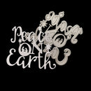 peace on earth letter Metal Cutting Dies For DIY Scrapbooking Card Paper Album &