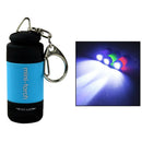 Portable Handheld Mini LED Flashlight Keychain for Hiking Night Party Blue