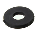 M5 x 10mm x 1mm Black Nylon Flat Washers Gaskets Spacers 100PCS M1V7
