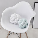 Knot Pillow Plush Throw Pillow Comfortable Sofa Mat for Living Room White