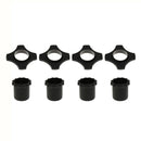 4x Black Mic Wireless Protection Rings Roller Rod Sleeve for Mic Parts