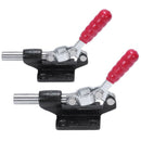 2Pcs Toggle Clamp 90 Degree Capacity 227Kg 500Lbs 32mm Plunger Stroke Push