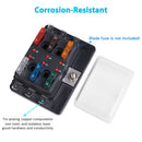 Fuse Panel Motorcycle 6 Way LED Indictor Light Blade Box Circuit Fuse Block