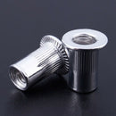 M4 Aluminum Countersunk Rivet Open End Nuts 30 Pieces