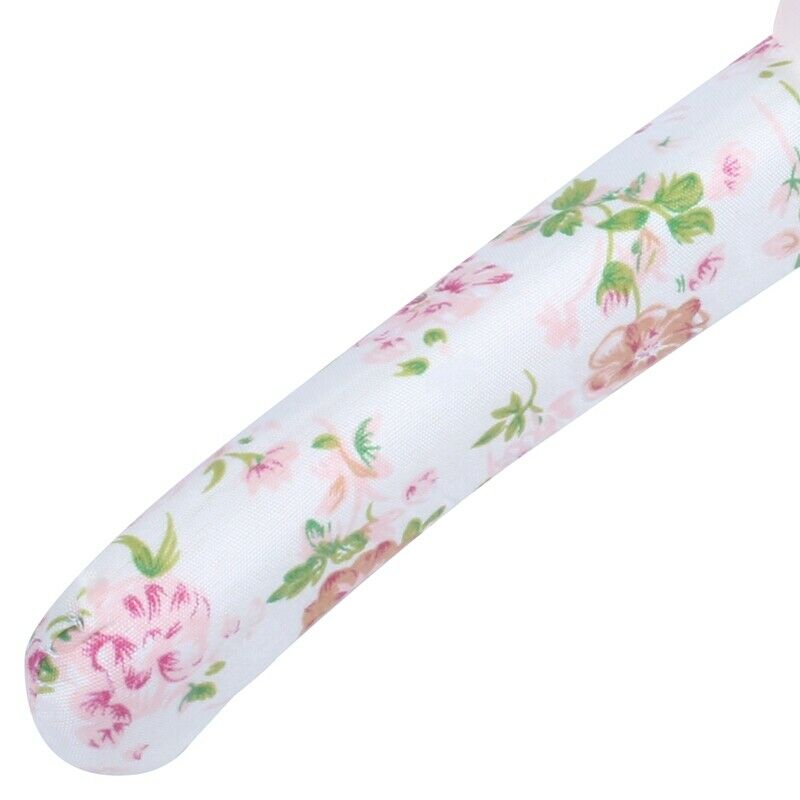 1 Set (5 pcs) Pastoral Floral Print Cotton Padded Cloth Hanger T4D8