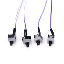 4Pcs MYLB-Repair parts PC power momentary push button switch connector cable Kw