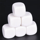 10pcs16mm blank white can write dice counting cubes DIY rounded gaming diN`US
