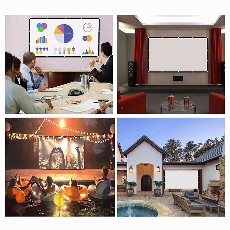 Foldable Movie Projection Screen for Home Theater 150 in(332x187cm) 16:9