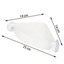 Bathroom Corner Storage Rack Organizer Shower Wall Shelf with Suction Cup H W4V8