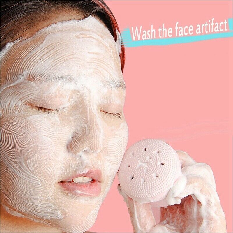 5X(Silicone Face Cleansing Brush Facial Cleanser Pore Cleaner Exfoliator F Z6J8)