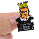 Ruth Bader Ginsburg RBG Court Feminist Dissent Justice Collar Pin BSEAU