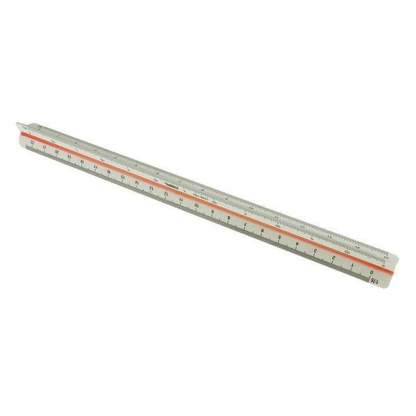 10 Pieces 300mm Metric Triangular Scales Ruler Solid