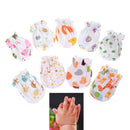2 Pairs Cotton Newborn Mittens Handguard 0-6M Baby Infant Anti scratching Gloves