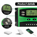 30A 12V 24V Solar Controller LCD Function Dual USB 5VDC Output Solar cells  B3T1
