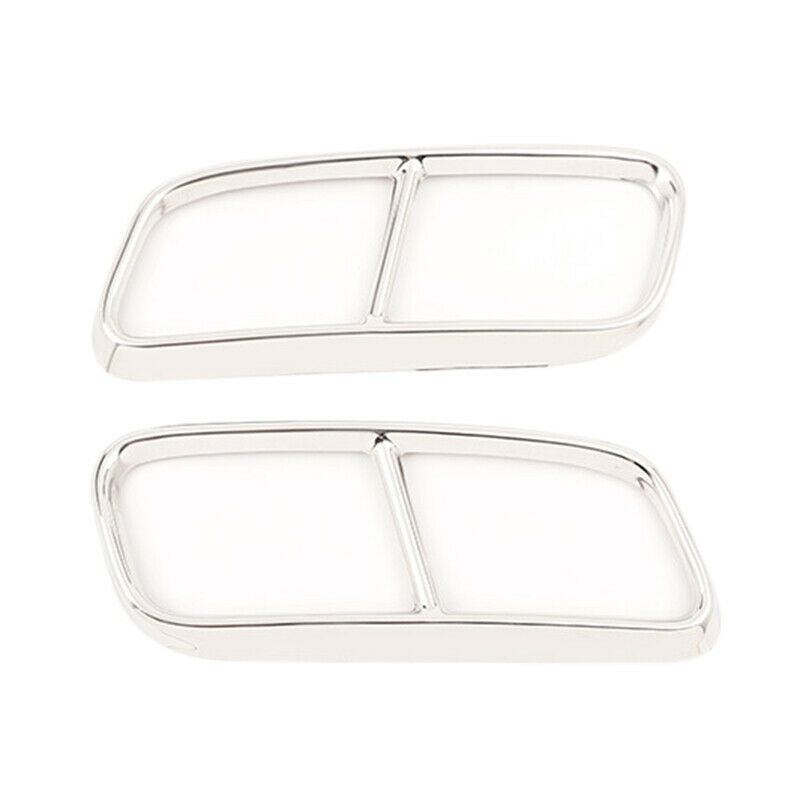 Stainless Steel Car Exhaust Pipe Tail Throat Decor Frame Trim Cover Liner A M8Q7