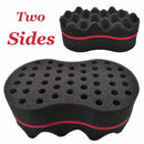 Double Sided Barber Hair Brush Sponge Dreads Locking Twist Coil Afro Curl W O6X3