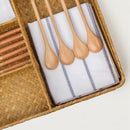 Handmade Straw Woven Storage Box Sundries / Tableware / Cosmetics Natural M