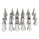 24pcs Icing piping nozzles pastry tips cake sugarcraft decorating bakery tools--