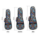 23/24 Inch Double Strap Hand Folk Ukulele Carry Bag Cotton Padded Case For